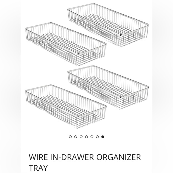 mDesign metal farmhouse storage bin containers set of 4. NWOT - Picture 5 of 6